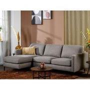 Hoekbank Frank stof taupe rechts/links