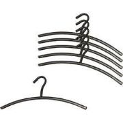 Garderobehanger Set van 6 Metaal Zwart