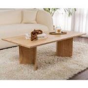 Rechthoekige Salontafel Siban Sapphire Eikenhout look - 119x60 cm