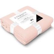Zydante® Dekbedovertrekset Mousseline Micro 140x220 - Zacht Roze - met...