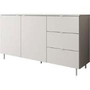 Meubella - Dressoir Malvare - Wit - 150 cm - Met lades