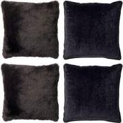 Dutch Decor KUSSENSET - 4-delig Soft Textures - 45x45 cm - inclusief b...