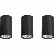 BARCALA - Plafondlamp set van 3 - Zwart - Metaal