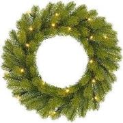 Black Box Trees Nagoya Kerstkrans met LED Verlichting - H12 x Ø45 cm -...