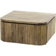 Nachtkastje Hangend Mangohout Zandkleur - 1 Lade - Kast Wave