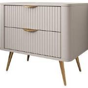 Meubella - Nachtkastje Lima - Beige - 63 cm