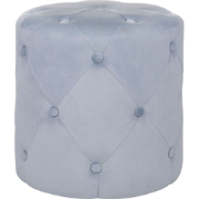 COROLLA  - Poef - Lichtgrijs - Fluweel