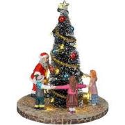 Dancing around the christmas tree battery operated l11,5xb11,5xh14 cm