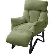 Loungestoel met armleuningen groen Relax fauteuil met linnen hoes ML d...