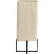 Tafellamp Wyn - Crème - 21.5x21.5x50.5cm