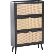 MOURA - Schoenenkast - Zwart - MDF