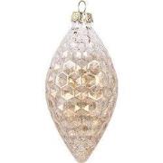 Clayre & Eef Kerstbal Ø 6x12 cm Goudkleurig Glas