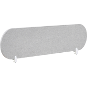 SPARKY - Bureauscherm - Lichtgrijs - 160 x 40 cm - Polyester