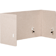 SOLOA - Bureauscherm - Beige - 120 x 60 cm - Polyester