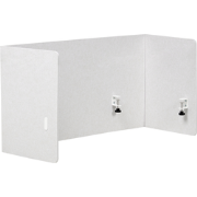 SOLOA - Bureauscherm - Gebroken wit - 120 x 60 cm - Polyester