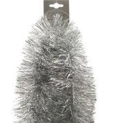 4 stuks - Lametta Slinger guirlande glans 100mmx2.7m zilver