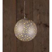 B.O.T. Ball Glass Matt Champagne With Stars 15 cm