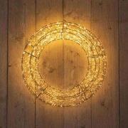 Krans metaal 1800led flash ip44 trafo met timer en dimmer 58x12 cm cla...