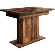 Meubella - Eetkamertafel Benjamin - Old wood - 120 cm - Uitschuifbaar