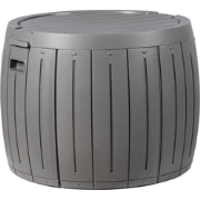 PRINOS - Kussenbox - Grijs - ? 56 cm - Synthetisch materiaal