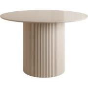 Meubella - Modena - Eetkamertafel - Wit - 120x120x76 cm