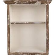 Clayre & Eef Wandkast 36x15x43 cm Bruin Hout