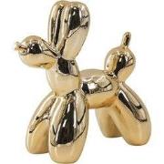 Ornament- Balloon Dog Statue- Ceramic- Gold 20x9x19 cm