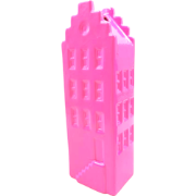 Flower Vase - House Vase - Ceramic - Neon Pink  -5x4,5x14,5 cm