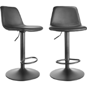 Lot de 2 chaises de bar en polyuréthane L46 cm - TOMY