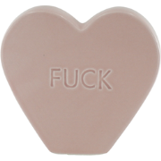 Ornament- Candy Heart 'FUCK'- Light Pink- 13x4x11,5cm