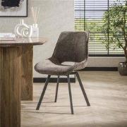 Hoyz Collection - Stoel Swivel - Rich Taupe - Set van 4