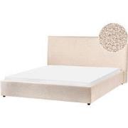LAVAUR - Waterbed - Beige - 160 x 200 cm - Bouclé