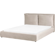 BAJONNA - Waterbed - Taupe - 160 x 200 cm - Stof
