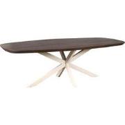 Starfurn Eettafel Madison Brown | 200 cm | Deens Ovaal | Poot Sand