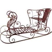 Clayre & Eef Arrenslee Kerst Groot 107x56x56 cm Rood Metaal