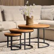 Starfurn - Salontafel Denver - Bruin - 70x70x45 cm