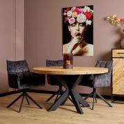 Starfurn - Eettafel Denver - Bruin - 150x150x76 cm