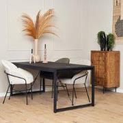 Starfurn - Eettafel Boaz - Zwart - 90x200x76 cm