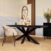 Starfurn - Eettafel Denver - Zwart - 90x160x76 cm