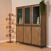 Starfurn - Vitrinekast RichWood - Bruin - 45x160x200 cm