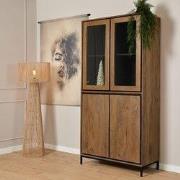 Starfurn - Vitrinekast RichWood - Bruin - 45x100x200 cm