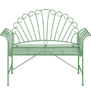 CAVINIA - Tuinbankje - Groen - IJzer