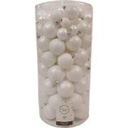 Kerstballen Mix 100 st. - Winterwit
