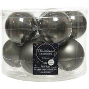 Kerstbal glas d6cm w.grs ass 10st