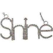 Ornament kerstbal glans glas zilver 9.5 cm