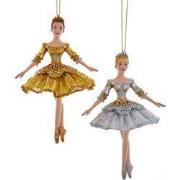Ornament plastic ballerina l13cm