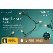 LED mini lights l1190 cm groen/kwrm kerst