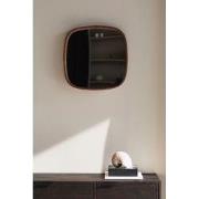 Housecraft Living Nyko Spiegel/ Wandspiegel Vierkant Hout 50x50 cm Bru...