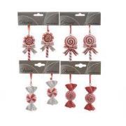 Snoep poly l5b1h7.5 cm rood a4 2st kerst