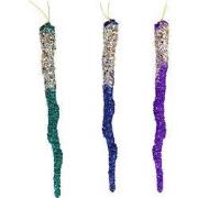 9 inch Icicle Orna X 3. 5x5x10 cm kerstornament